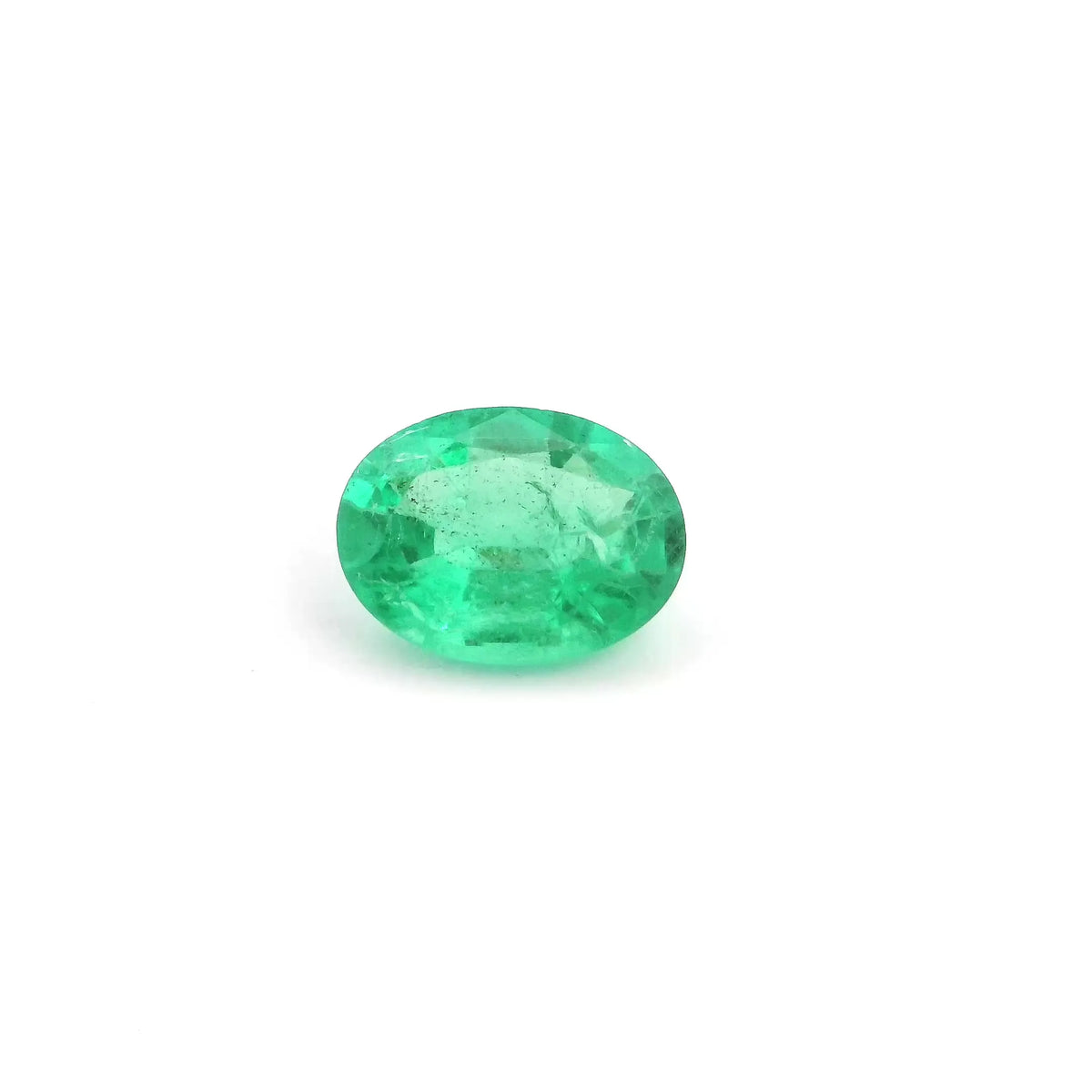 1.18ct Oval Natural Emerald (Colour Green, Clarity Slightly Included, Cut Faceted)
