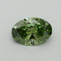 1.23ct Oval Lab Grown Diamond (Colour Fancy Vivid Green, Clarity VS2, IGI Certified)
