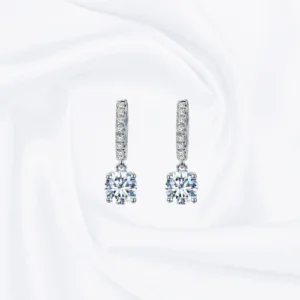Dalia Diamond Drop Huggie Hoops