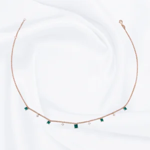 Evangeline Emerald and Diamond Necklace