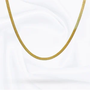 Gold Herringbone Necklaces