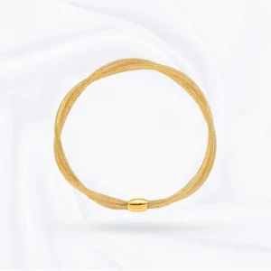 Gold Twisted Mesh Bracelet